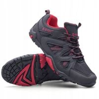 Hi-Tec BUTY TREKKINGOWE MIEJSKIE WYGODNE PRZEWIEWNE RANGO czarnoczerwone 43