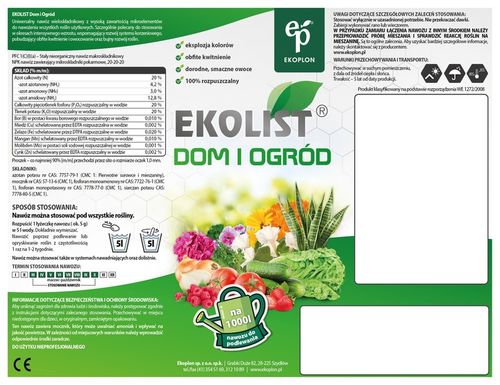 EKOLIST Dom i Ogród 1kg na Arena.pl