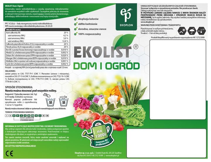 EKOLIST Dom i Ogród 1kg zdjęcie 3