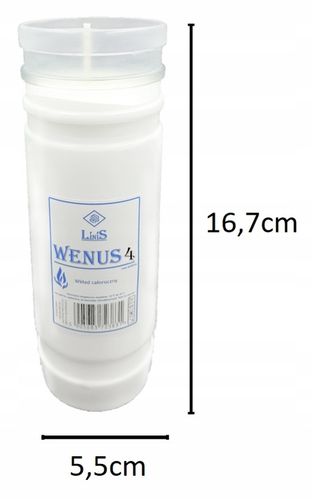 Rewelacyjne wkłady do zniczy Parafinowe Lato Wenus 4 Linis 4dni 20szt. na Arena.pl