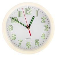 TG48015-1 ZEGAR FLUORESCENCYJNY ŚWIECĄCY W CIEMNOŚCI ŚCIENNY BIALY