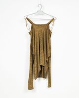 BLUZKA DAMSKA BRĄZOWA Z ODKRYTYMI RAMIONAMI NEW LOOK  R. M