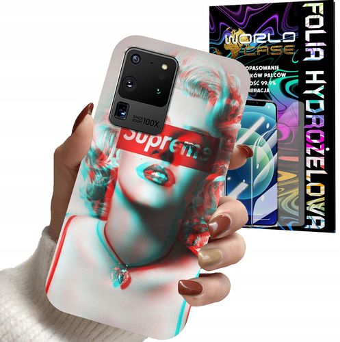 ETUI DO SAMSUNG S20 ULTRA - Monroe MODNE KOBIECE WZORY + FOLIA na Arena.pl