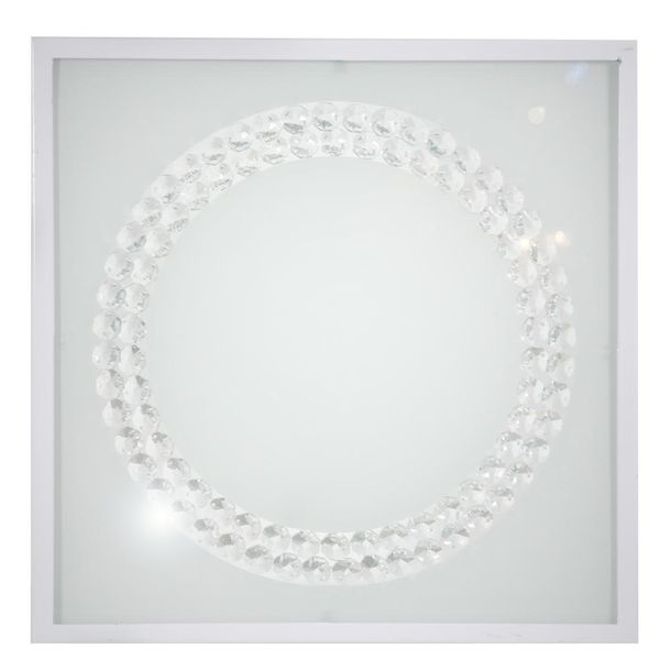 Lux plafon 29x29 16W LED 4000K biały duży ring zdjęcie 1