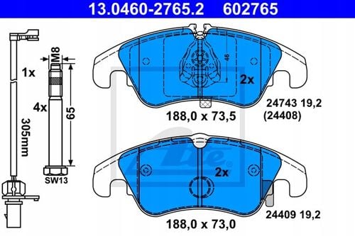 TARCZA HAM PRZOD 320X30 V ATE na Arena.pl