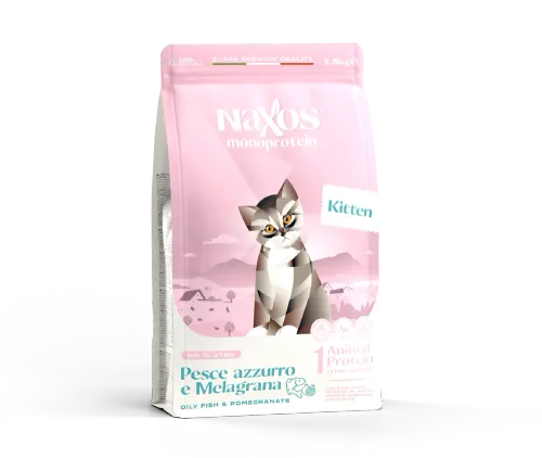 NAXOS CAT KITTEN karma dla kociąt ryba z granatem 1,5 kg na Arena.pl