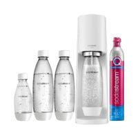 Saturator ekspres do wody gazowanej SodaStream Terra biały 3 butelki + CO2