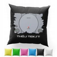 POSZEWKA Z NADRUKIEM BAWEŁNIANA 40x40CM - PLAYSTATION KONSOLA