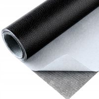 SKÓRA SAMOPRZYLEPNA EKO SKÓRA SKAJ TAPICERSKI KLEJ ŁATY CZARNY 140X50 CM