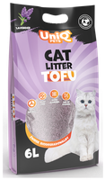Żwirek tofu dla kota lawendowy biodegradowalny 2,5kg UNIQ PETS
