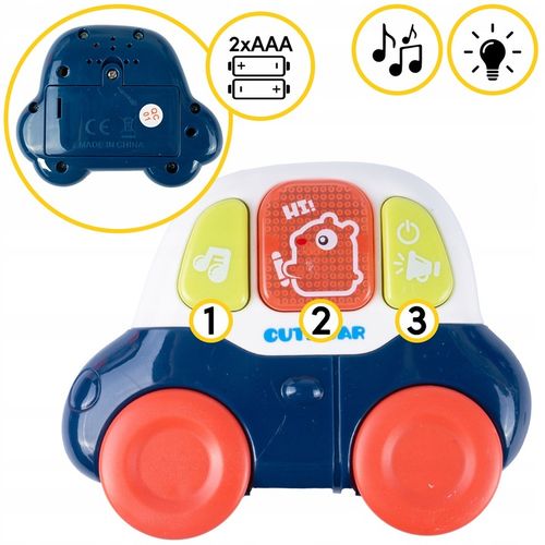 CHODZIK PCHACZ AUTKO ZABAWKA EDUKACYJNA INTERKATYWNA SORTER RUCHOME KLOCKI na Arena.pl