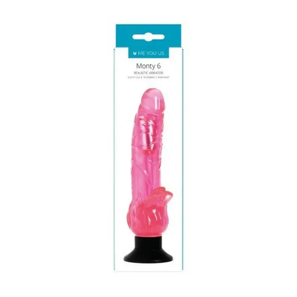 Wibrator- Me You Us Mounty 6 Realistic Vibrator Pink zdjęcie 2
