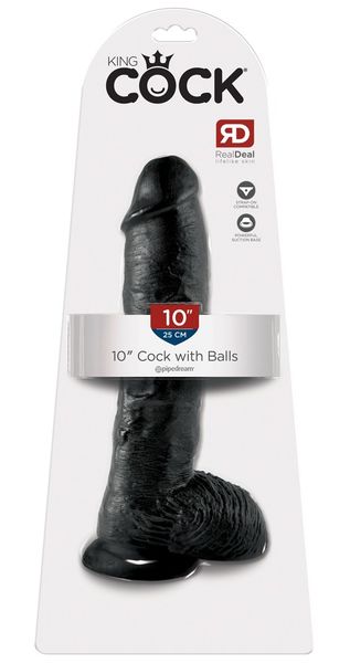 Dildo z jądrami King Cock 25 cm zdjęcie 1