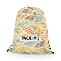 WORKO-PLECAK z Twoim imieniem Kolorowe listki 053