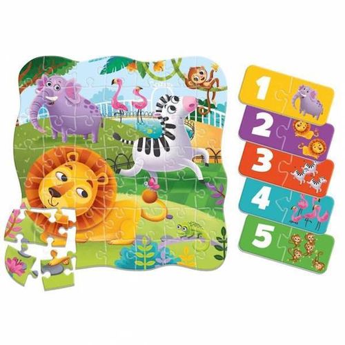 Puzzle Mini Gra Edukacyjna Zoo 49 El. Dla Dzieci Rk1140-06 na Arena.pl