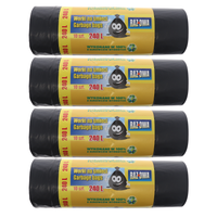 Worki na śmieci 240L czarne 4x10 sztuk