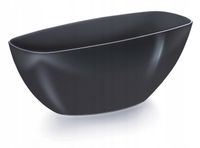 Doniczka do storczyków Coubi DUMS360 | Antracyt, Kształt Okrągły, Wymiary 36x13.2 cm, Kolor Antracyt, Prosperplast