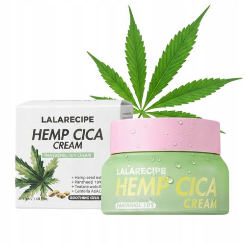Krem do twarzy na zaczerwienienia łagodzący 50ml Lalarecipe Hemp Cica Cream na Arena.pl