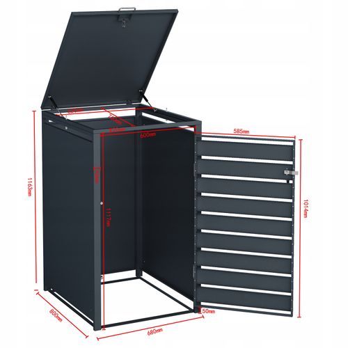 osłona kosza na śmieci zabudowa śmietnika schowek na Arena.pl