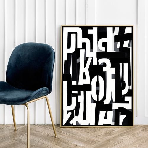 Plakat cyfrowy do wydruku typografia na Arena.pl