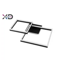 Żyrandol LED 55W 4000K czarny 65x50cm do salonu i jadalni