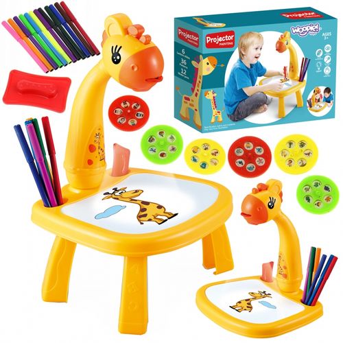 WOOPIE Tablica do Rysowania Projektor Żyrafa + Flamastry na Arena.pl
