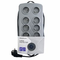 QOLTEC LISTWA ANTYPRZEPIĘCIOWA 8 GNIAZD 2,5M SZARA