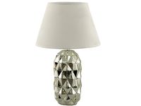 Srebrna lampa lampka stołowa nocna kryształki glamour