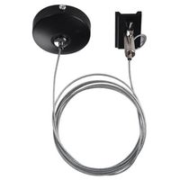 Liniowe zawiesie Track AZ4797 zwis do 3-fazowego systemu szynowego czarny