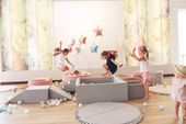 Suchy basen z kulkami 40x90 Velvet Krem + 250 piłek - DOWOLNY MIX