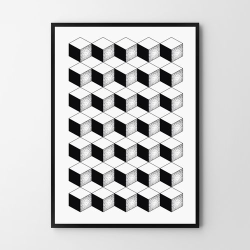 Plakat cyfrowy do wydruku 3d pattern na Arena.pl