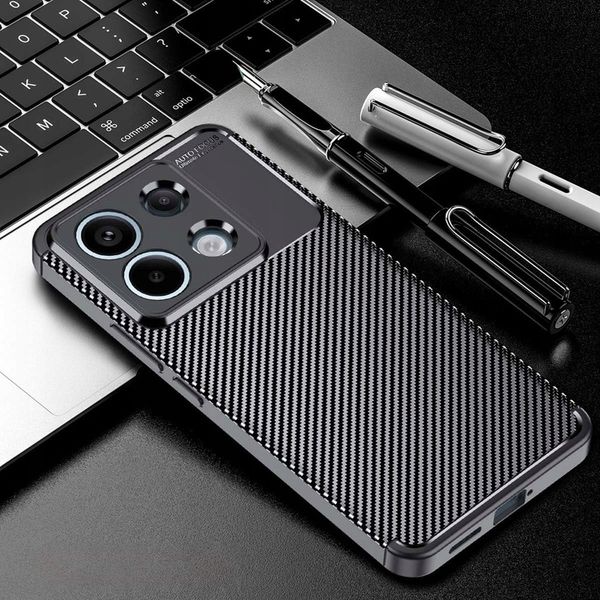 Etui ULTIMATE CARBON CASE PANCERNE do Xiaomi Redmi Note 13 PRO 4G + SZKŁO zdjęcie 5