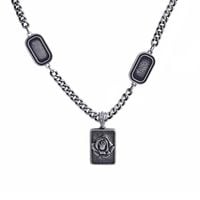 naszyjnik nieśmiertelniki róża (c22/men/37ag cz)