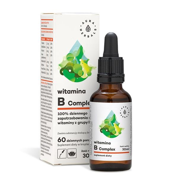 AURA HERBALS Witamina B Complex (30 ml) zdjęcie 1