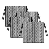 Zestaw 4 poduszek na krzesło ogrodowe TIP 40x40 cm wyjmowany wkład WARKOCZ