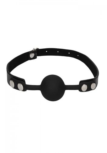 silicone ball gag   with adjustable bonded leather straps na Arena.pl