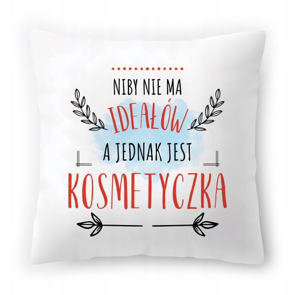 Poduszka Dla Kosmetyczki Na Urodziny Prezent Z Nadrukiem Ze Zdjęciem zdjęcie 1