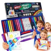Magiczne mazaki zmieniające kolor 25 szt zestaw pisaki kreatywne dla dzieci