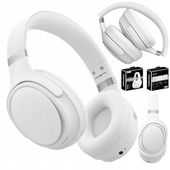 Słuchawki Bezprzewodowe TONSIL R35BT BIAŁE Nausze Bluetooth / SD / FM
