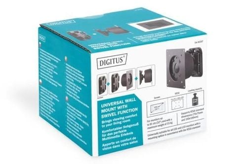 Uchwyt ścienny pojedynczy DIGITUS, 1xLCD, max. 27"max. 15kg na Arena.pl