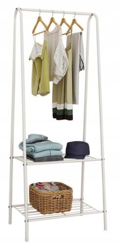 Wieszak stojący na ubrania OLIVIER biały na Arena.pl