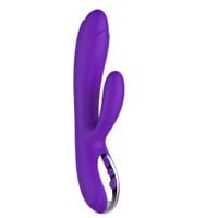 wibrator-joker heating double vibrating massage stick -purple
