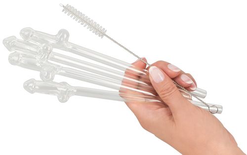 glass drinking straw willy x 4 na Arena.pl