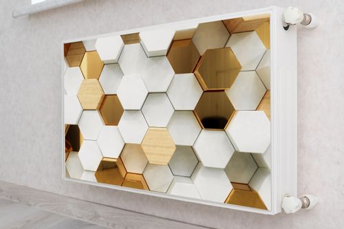 Osłona MAGNETYCZNA Na Grzejnik Heksagony Efekt 3D 110cm x 60cm na Arena.pl
