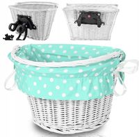 KOSZYK WIKLINOWY NA ROWER ZAKUPY ODPINANY + WKŁAD