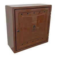 OSŁONA LICZNIKA GAZU Z TWORZYWA 250*600*600MM Z PLECAMI BRĄZ - DG P60*60BR