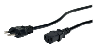 POS AC-SWI cable C13-YJT3[10A]-D13A[10A] H03VV-F3G0,75 L=1800 black
