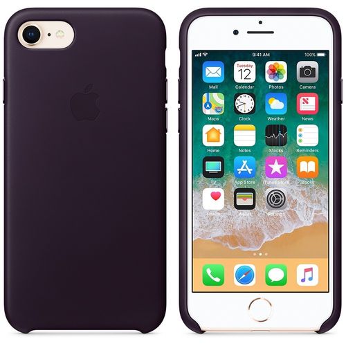 Apple iPhone 8 / 7 Leather Case - Dark Aubergine na Arena.pl