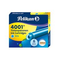 NABOJE ATRAMENTOWE KRÓTKIE 6SZT PALIKAN 4001 TURKUSOWE