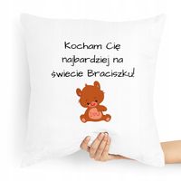Poduszka Prezent Dla Brata Kocham Cie Z Nadrukiem Ze Zdjęciem